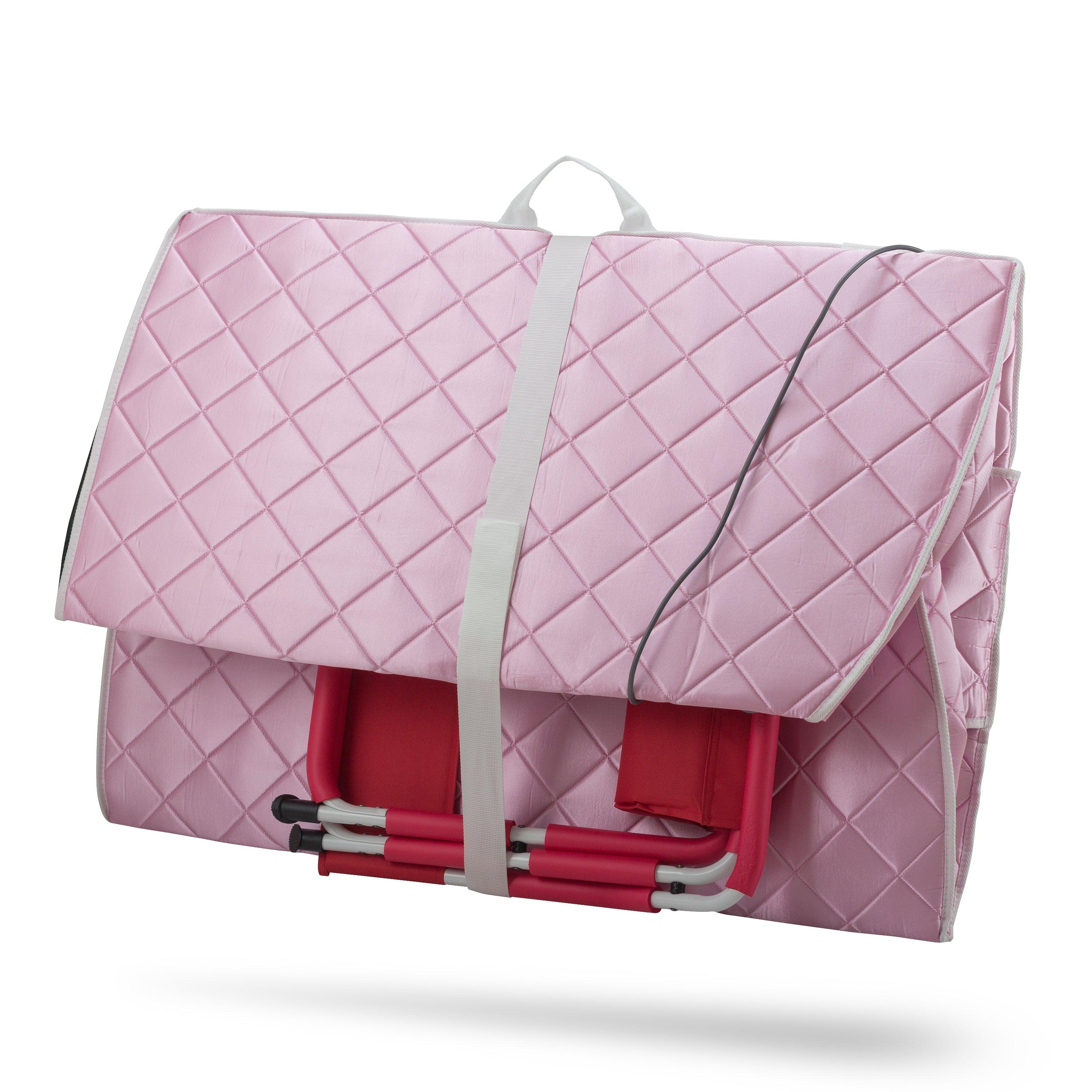 Durasage Health Large Portable Low EMF Negative Ion Indoor Sauna - Your Relaxing Oasis in Pink