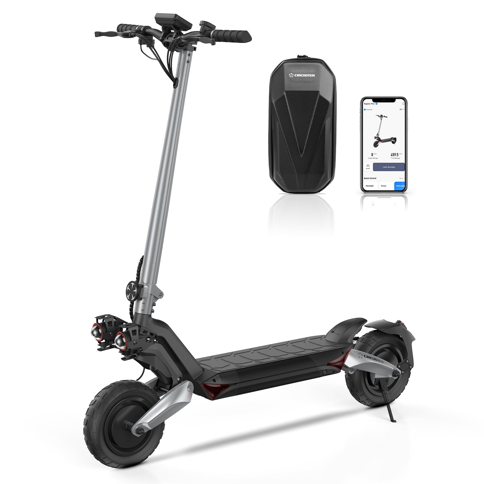 CIRCOOTER Raptor Pro 1600W Dual Motor Off-Road E-Scooter - Conquer Any Trail!