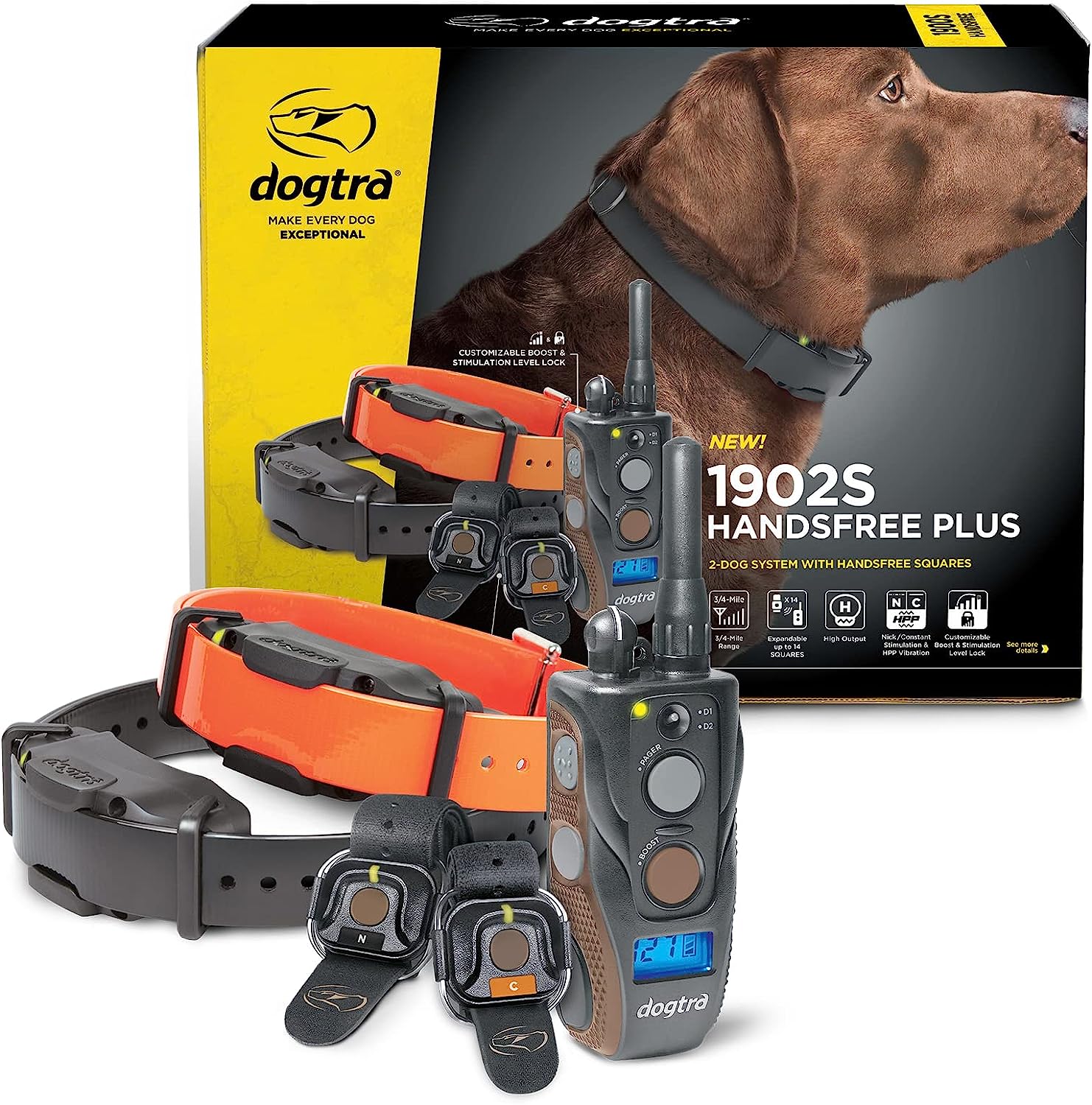 Dogtra 1902S HANDSFREE Plus Boost and Lock Remote Dog Training E-Collar - Your Ultimate Dog Training Companion