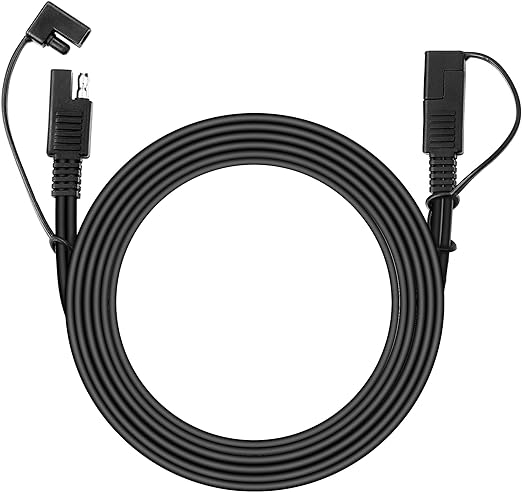 ACOPOWER 20ft SAE- SAE 14AWG Extension Cable for Solar Suitcase/Foldable Panel - Unlock Extended Reach with Ease!