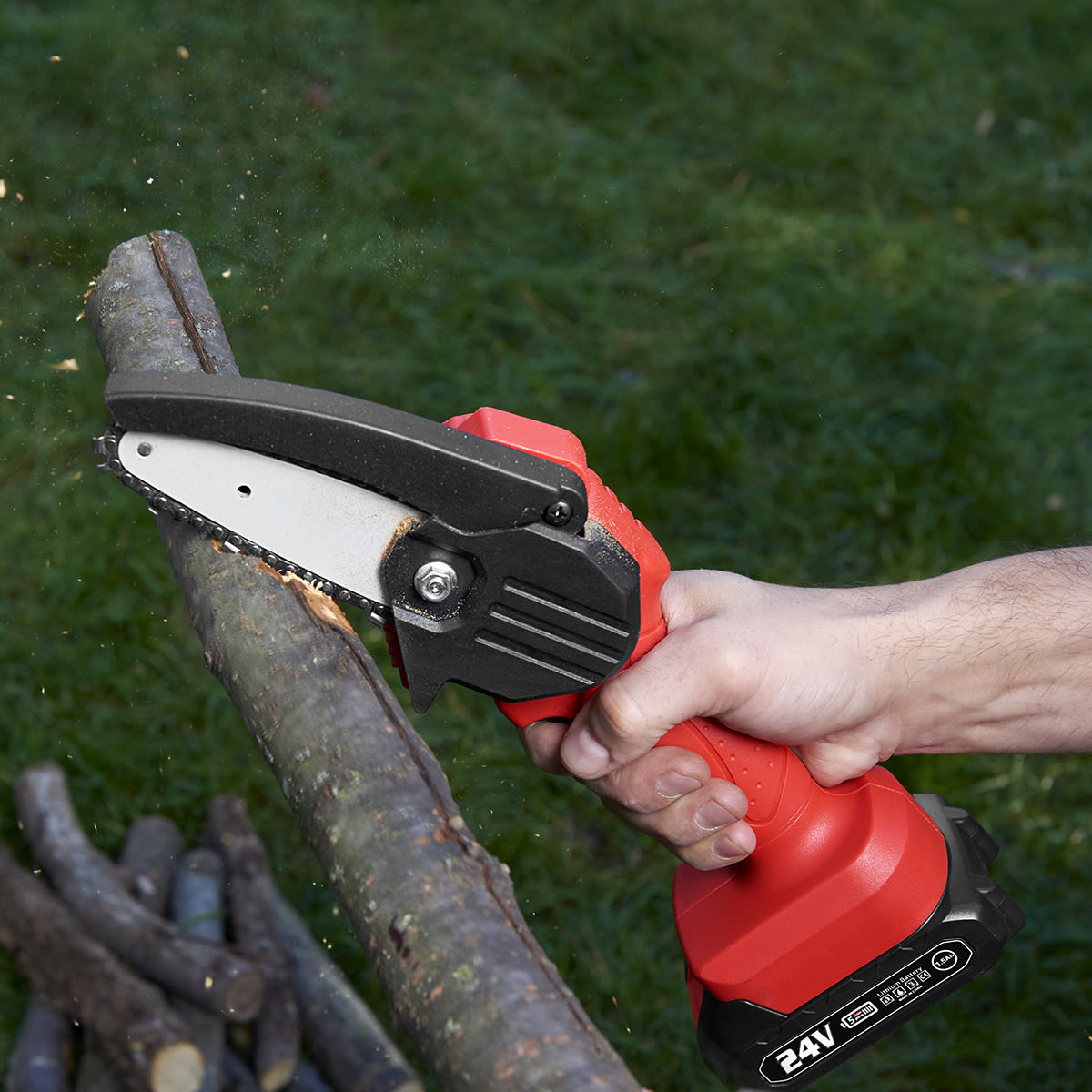 Powerful Cordless Electric Mini Chainsaw for Yard Care