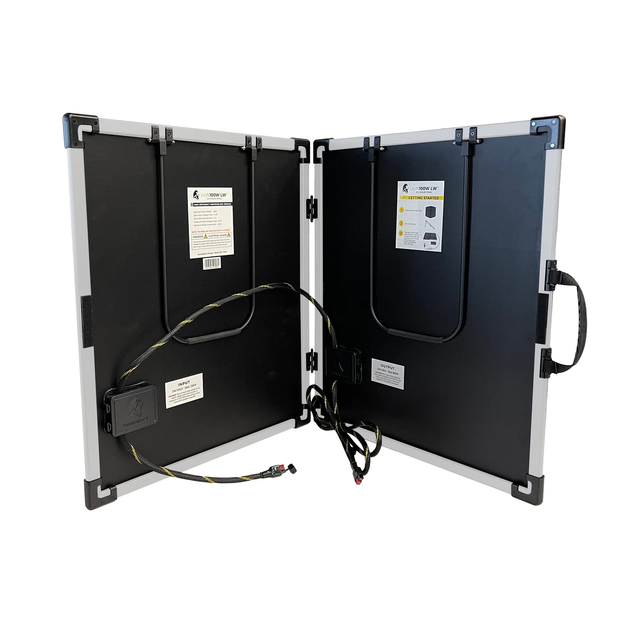 Lion Energy 100W Portable Solar Panel - Your Clean Energy Powerhouse