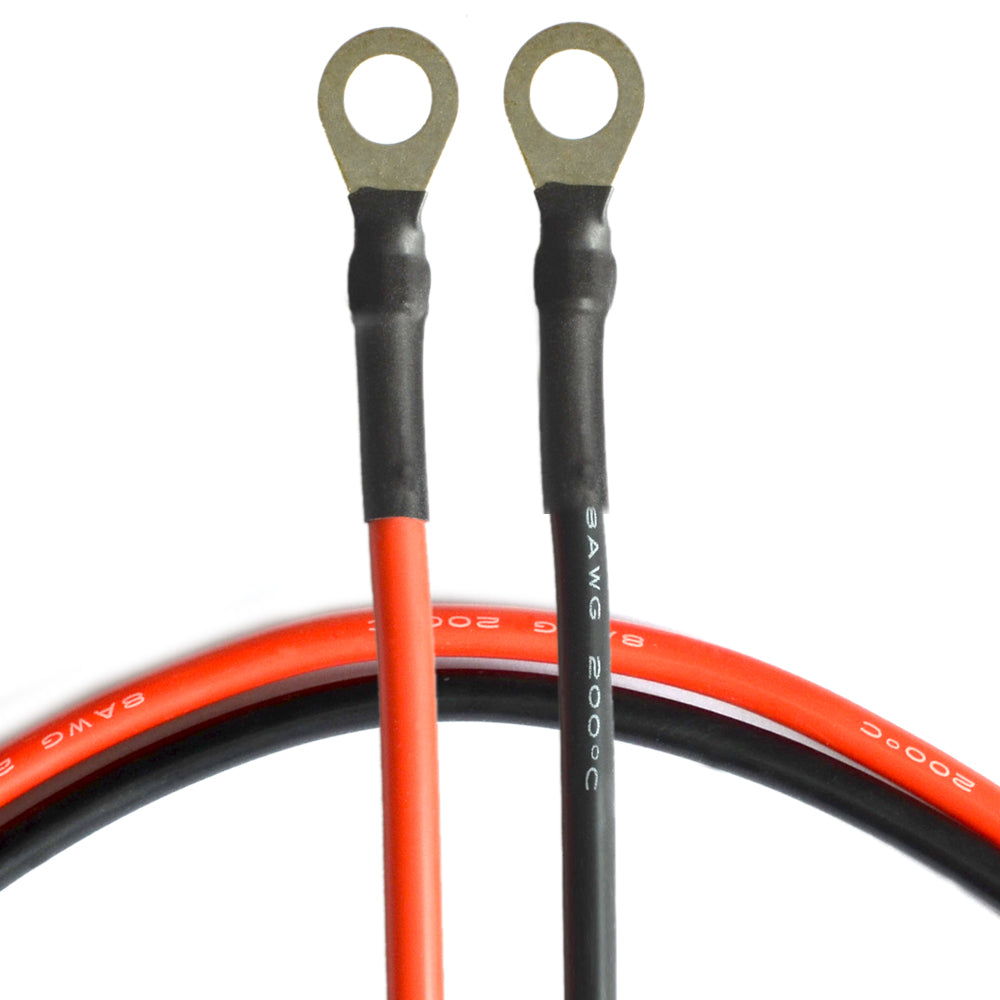 Acopower Solar Panel O Ring to Bare Wire Connection Cable