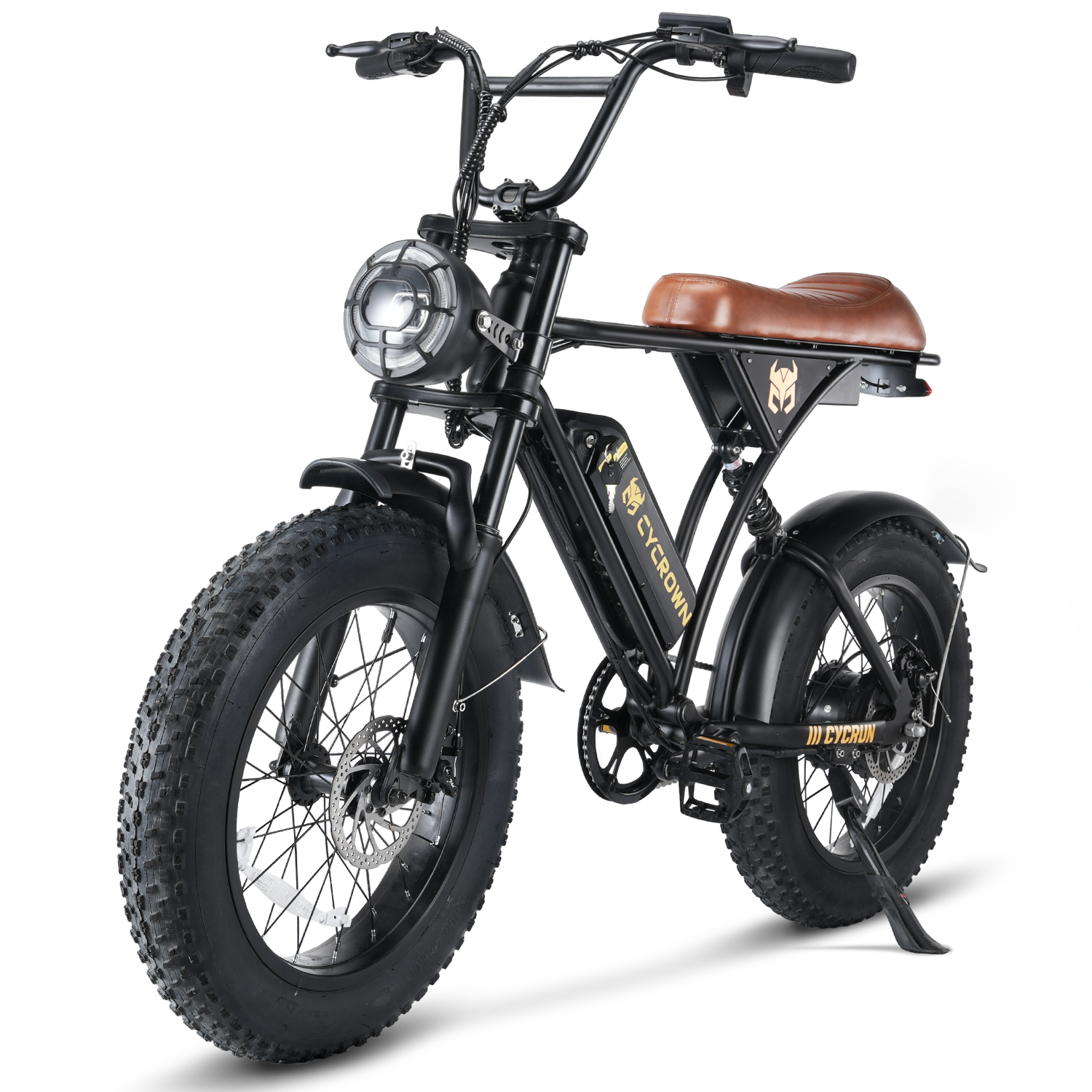 CycRun Vintage Electric Moped - Your Retro - Inspired Riding Companion