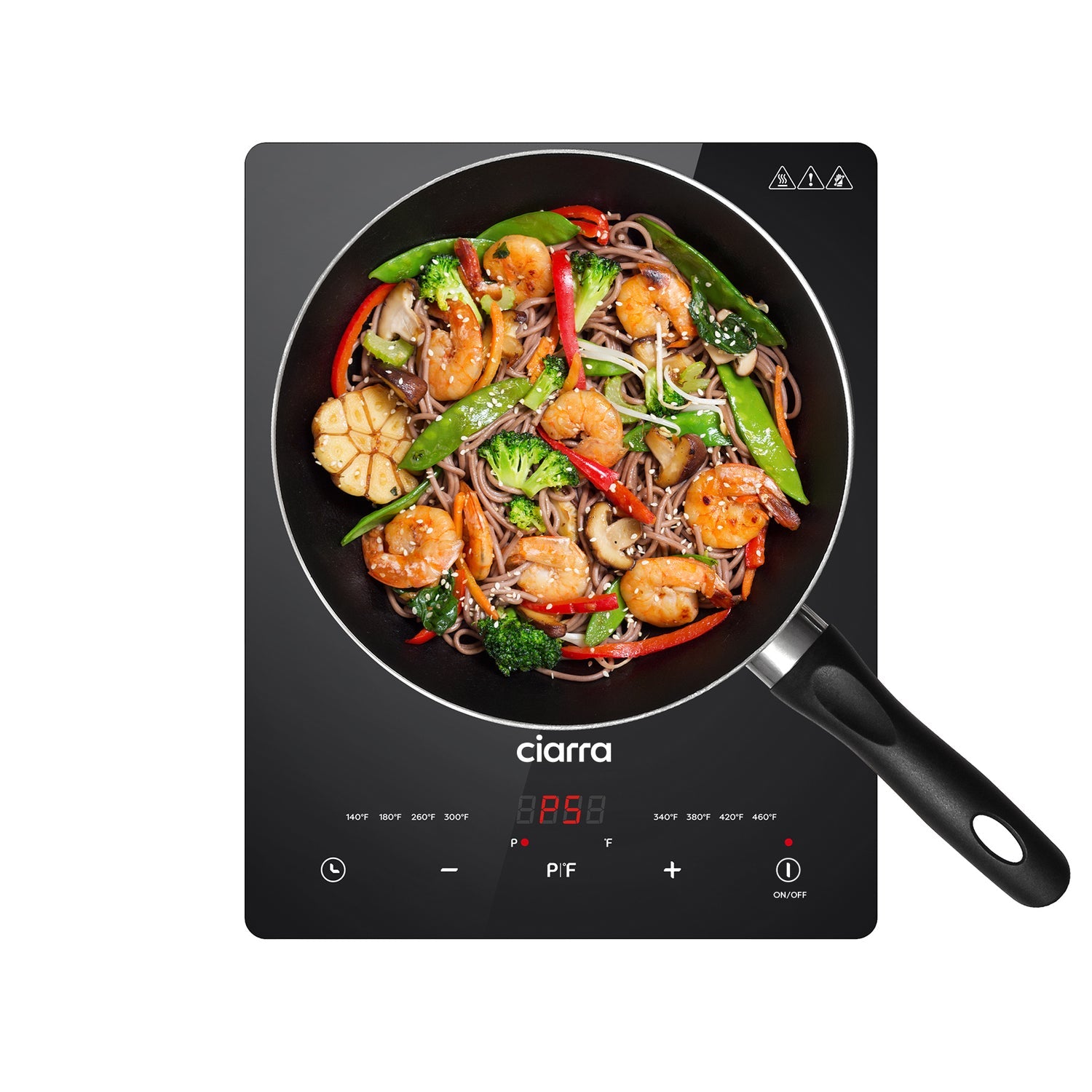 CIARRA 1800W Touch Control Portable Induction Cooktop - CATIH1-OW
