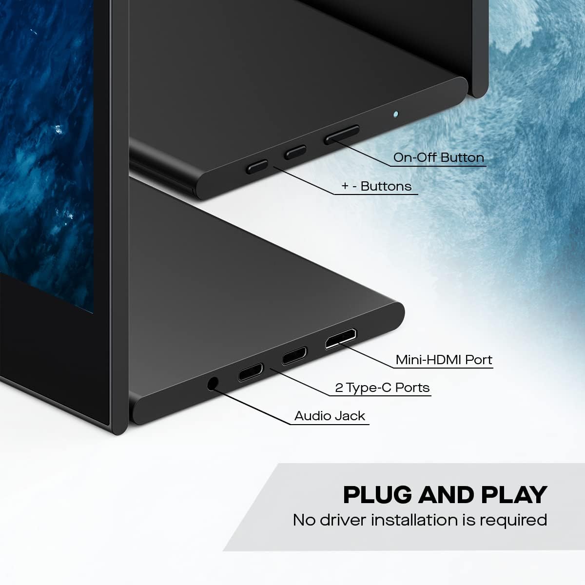 Mobile Pixels Glance 16' Portable LCD Monitor