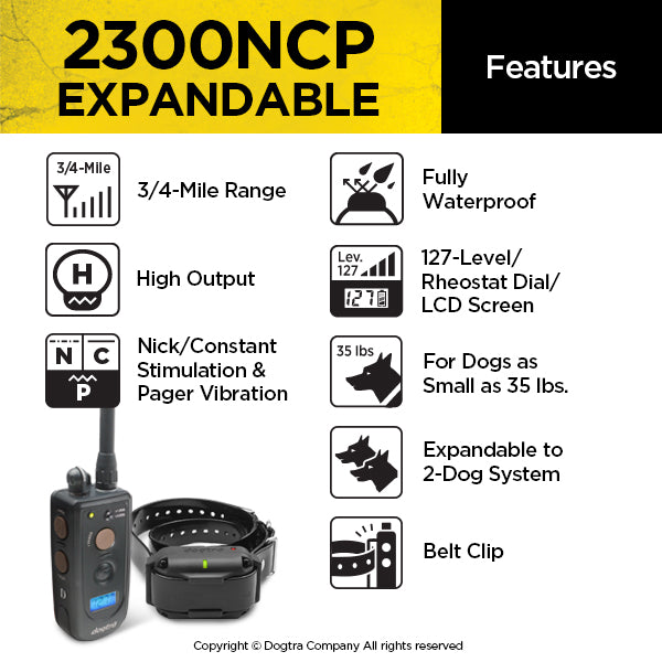 Dogtra 2300NCP Advanced Dog Remote Trainer - Unleash Your Dog's Potential