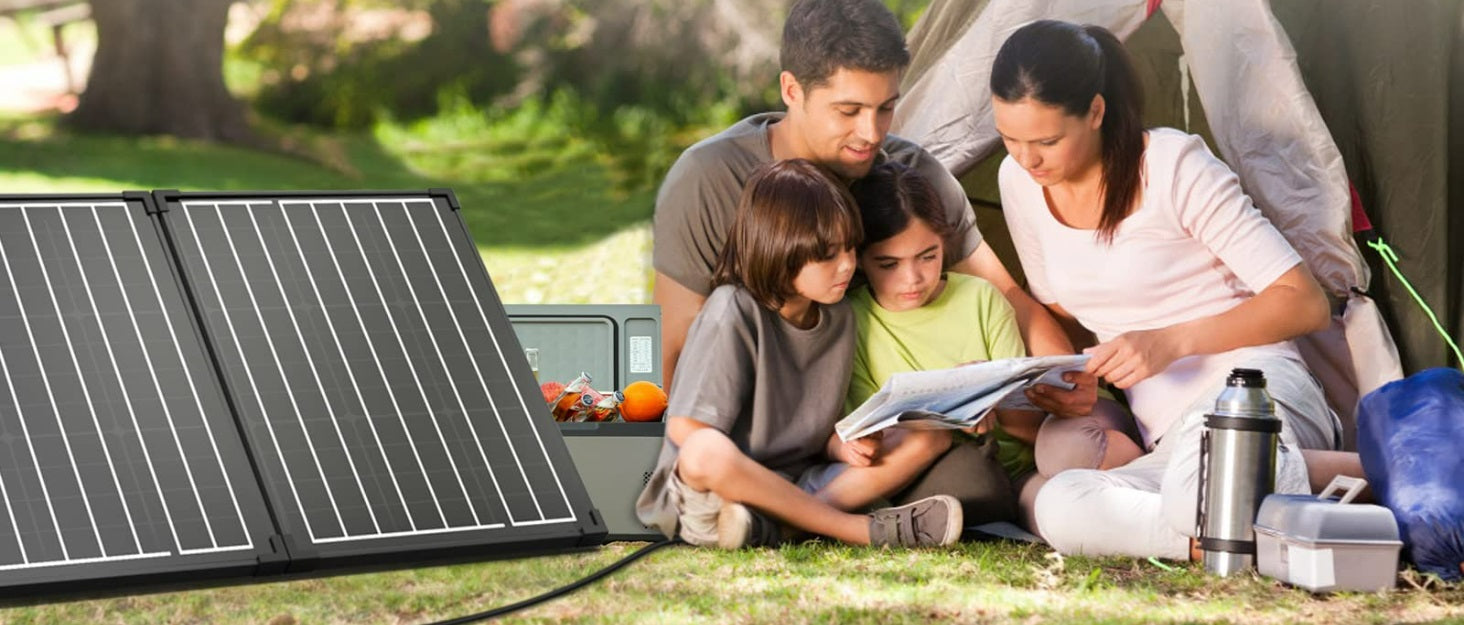 Acopower 100W All-Black Foldable Framed Solar Kit