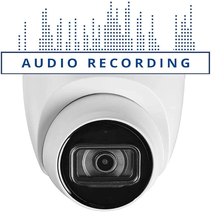 Lorex E841CD-E 4K Ultra HD Add-on IP Dome Security Camera with Advanced Features
