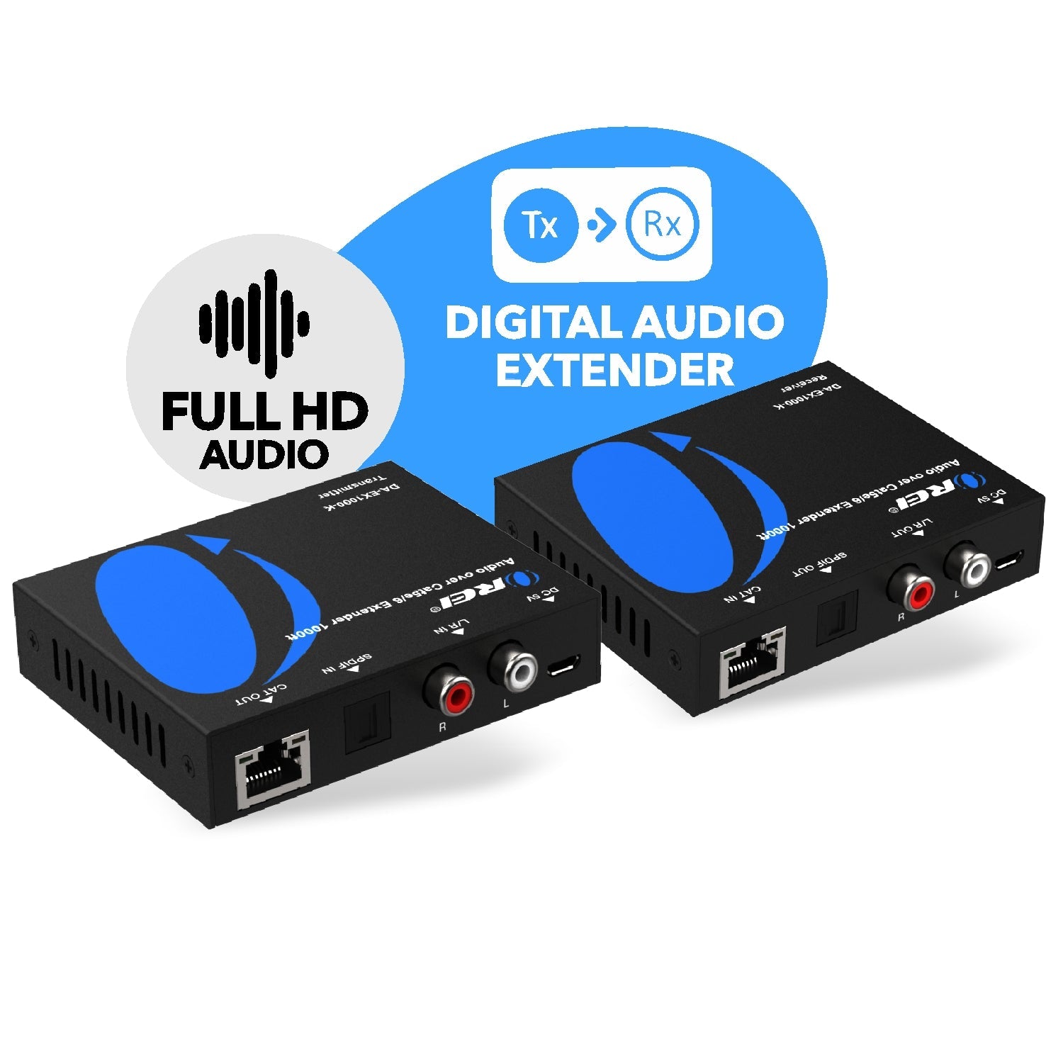 OREI DA-EX1000-K Digital Audio Extender - Expand Your Audio Experience Up to 1000 Feet