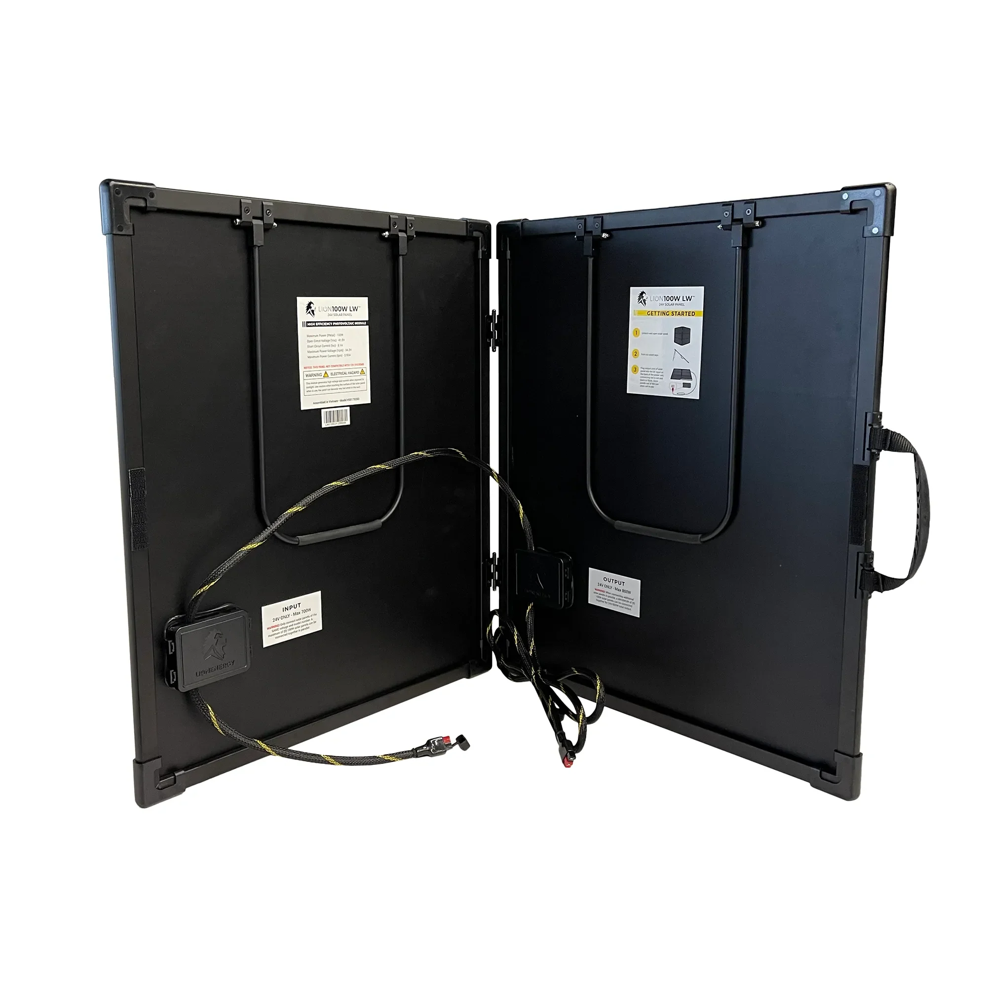 Powerful 100W 24V Lion Energy Solar Panel for Easy Charging