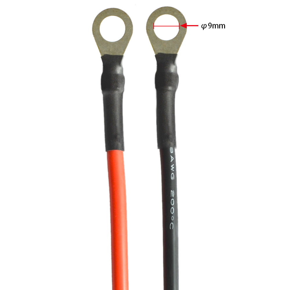 Acopower Solar Panel O Ring to Bare Wire Connection Cable