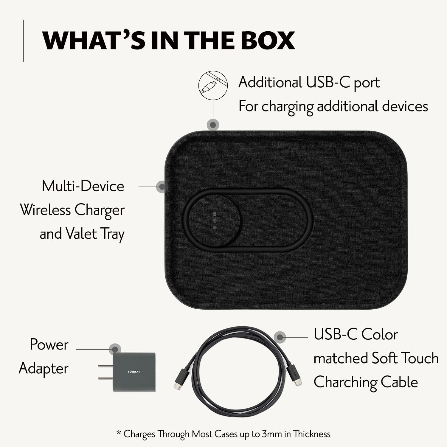 Courant Mag 3 Classics Wireless Magsafe Charging Pad - Sleek & Luxurious