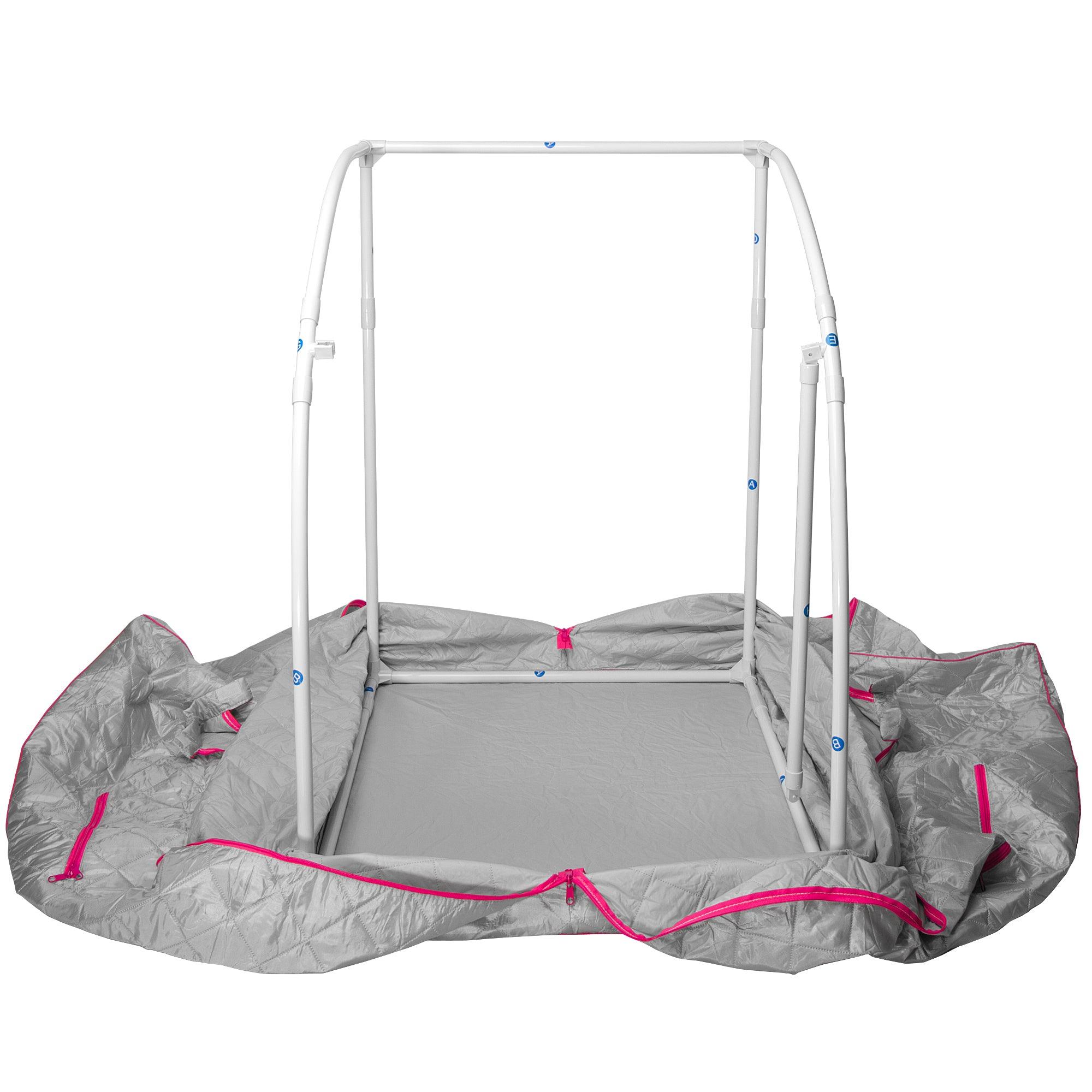 Durasage Health - Portable Personal Steam Sauna for Relaxation, Detox & Weight Loss, 60 Minute Timer - Pink