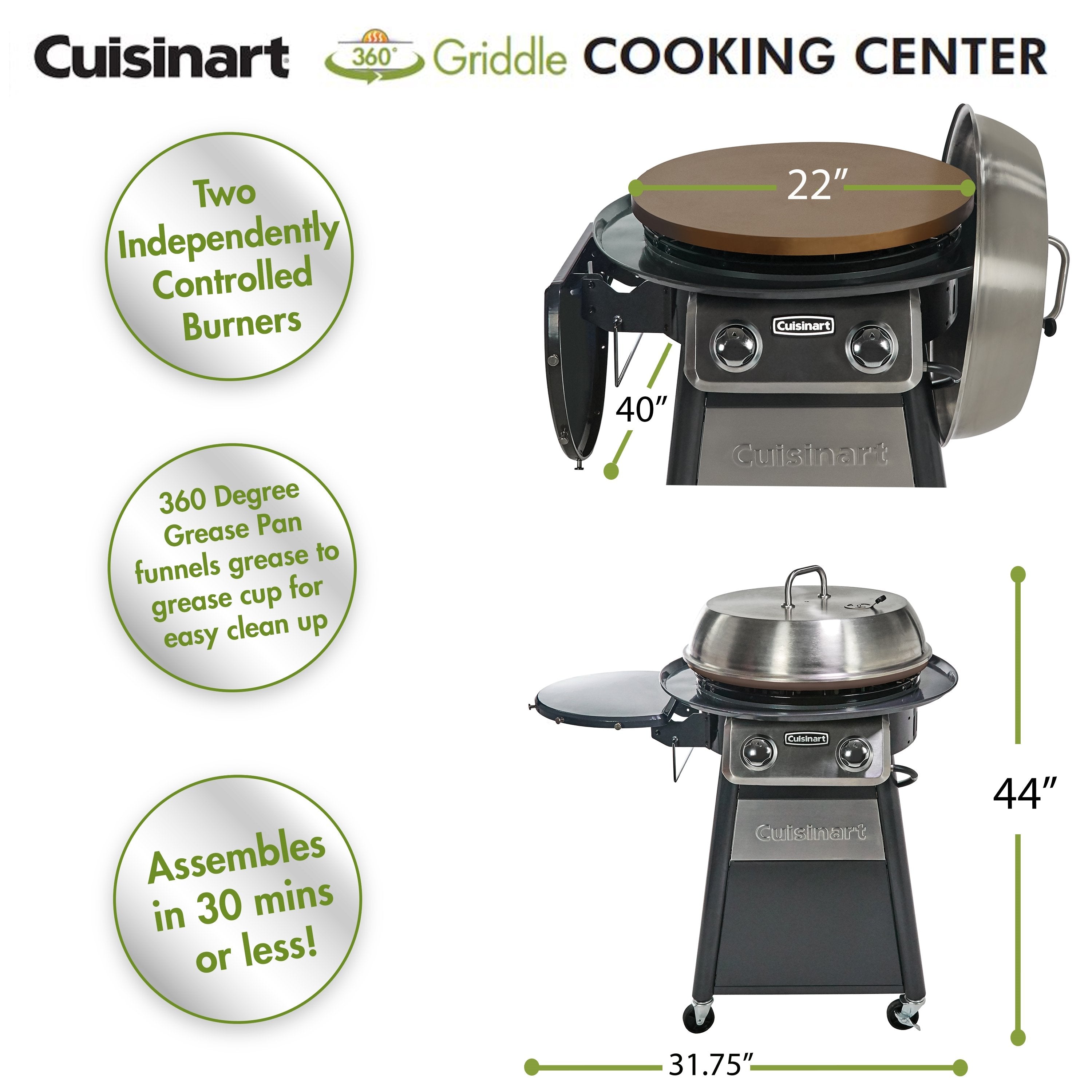 Cuisinart 360-Degree Griddle Propane Cooking Center - Your Outdoor Culinary Powerhouse