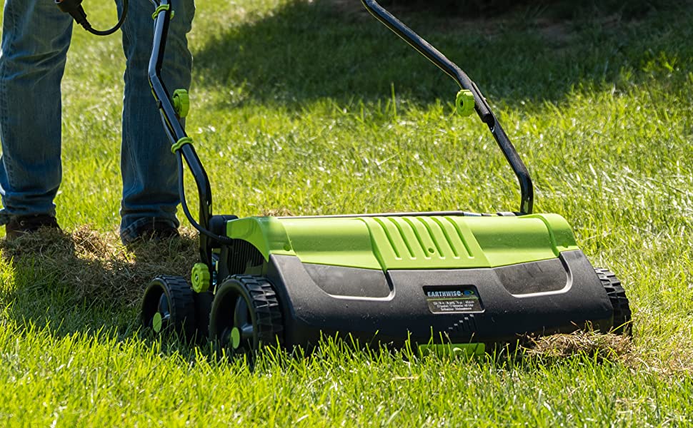Earthwise 13 Amp 16' Corded Lawn Dethatcher - Transform Your Lawn with Ease