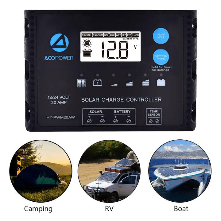 Acopower 120W Foldable Lightweight Solar Suitcase Kit