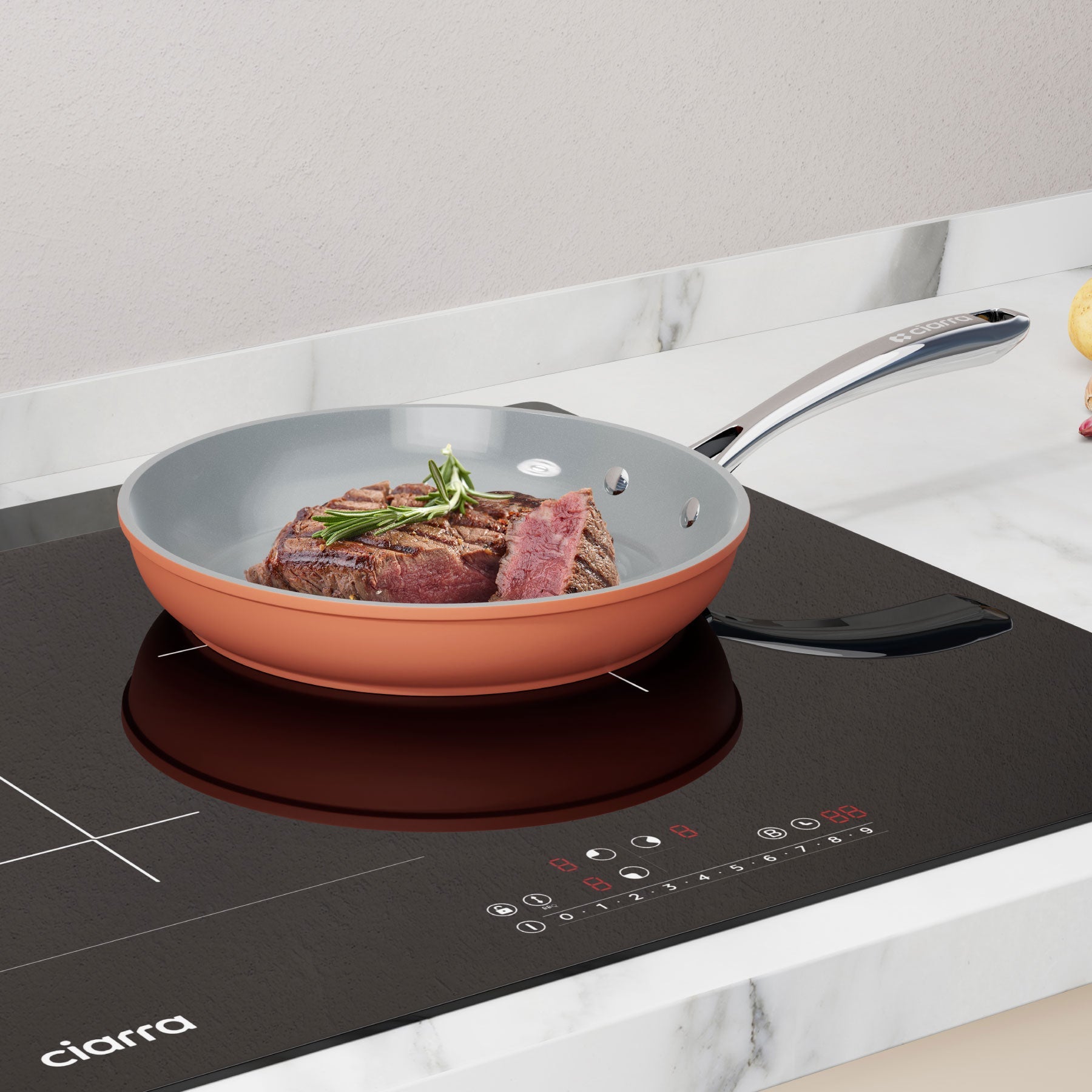 Ciarra Orangina Beyond Fry Pan - Your Stylish & Functional Cooking Companion
