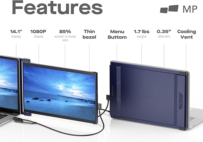 Mobile Pixels Duex Max 14.1” FHD LCD Portable Monitor