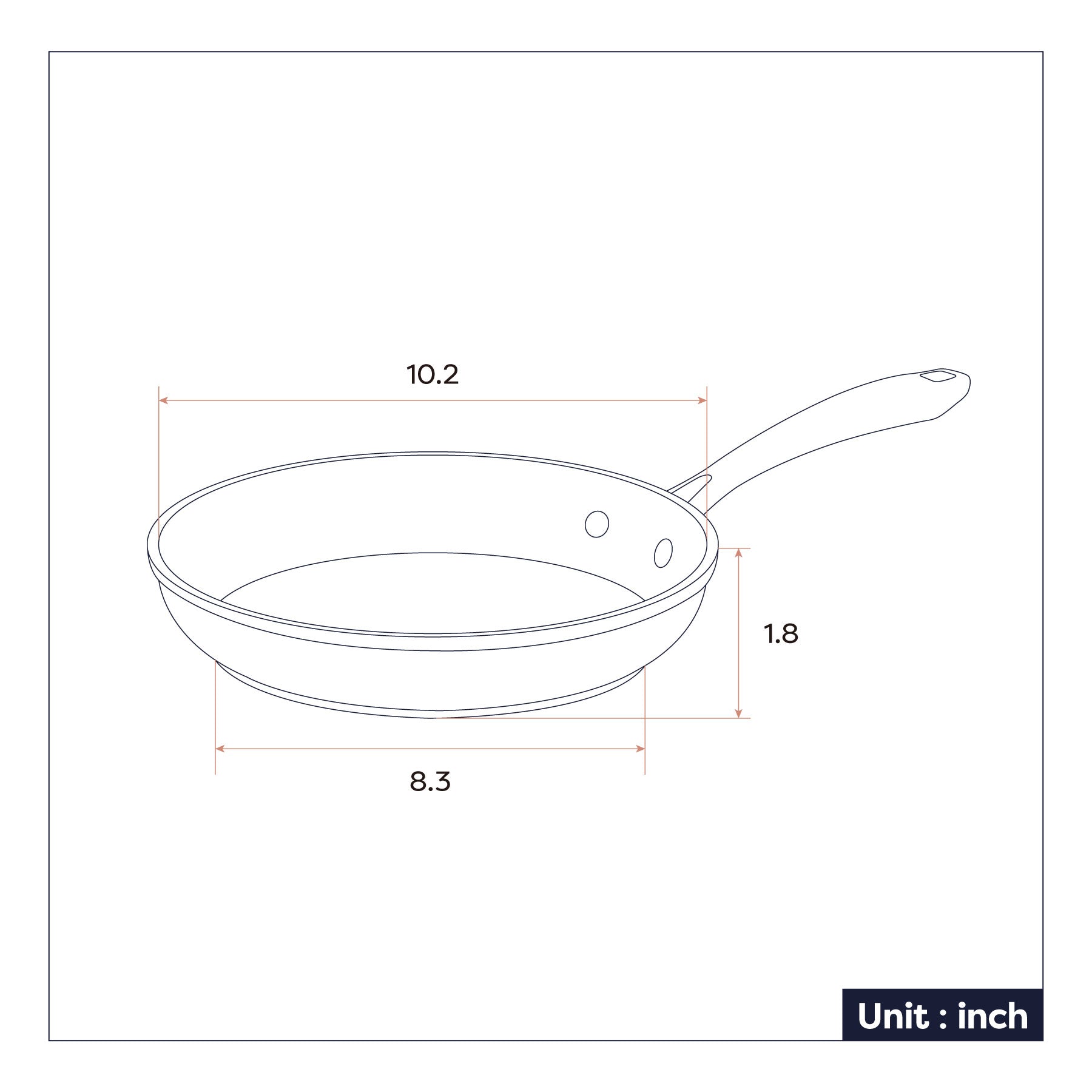 Ciarra Orangina Beyond Fry Pan - Your Stylish & Functional Cooking Companion