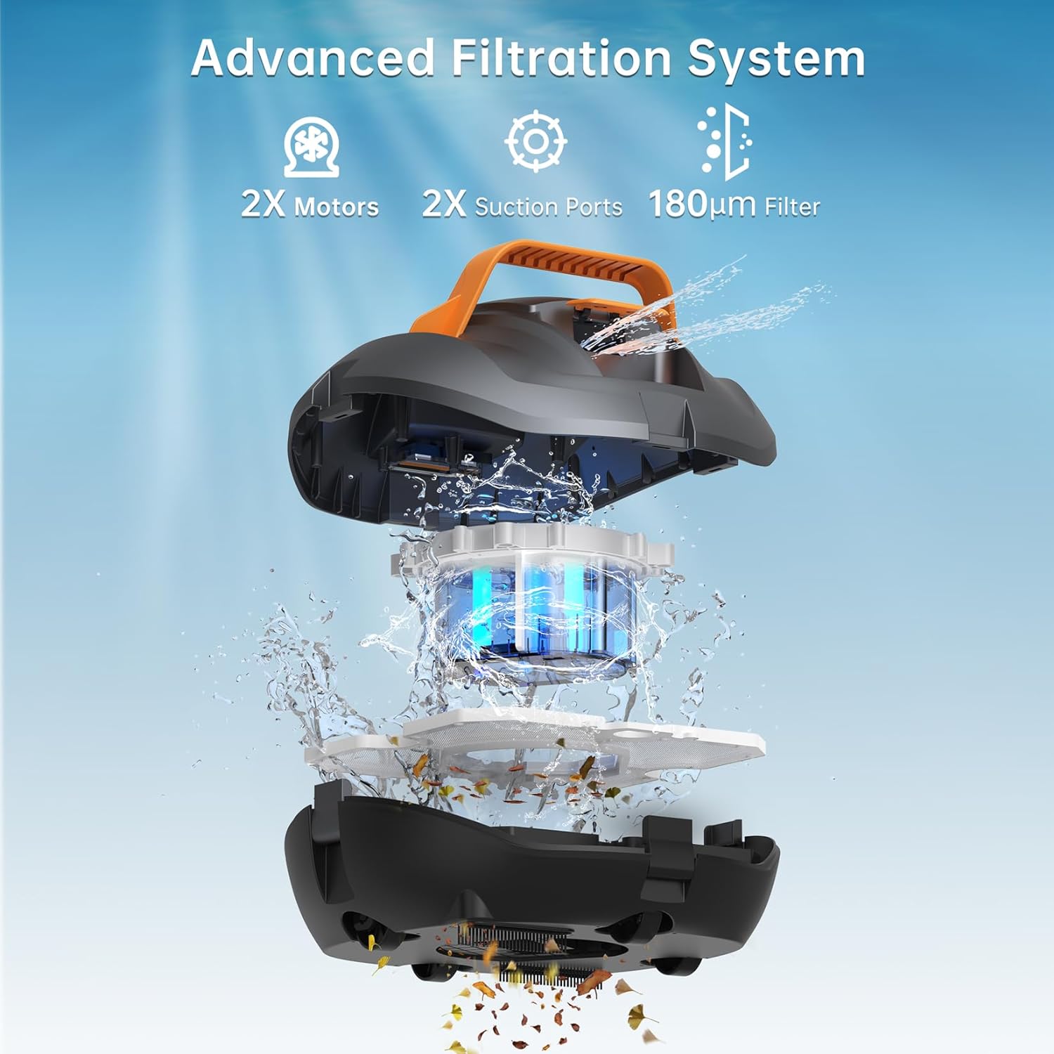 Coasteering SP1 Planet - The Ultimate Cordless Pool Cleaner