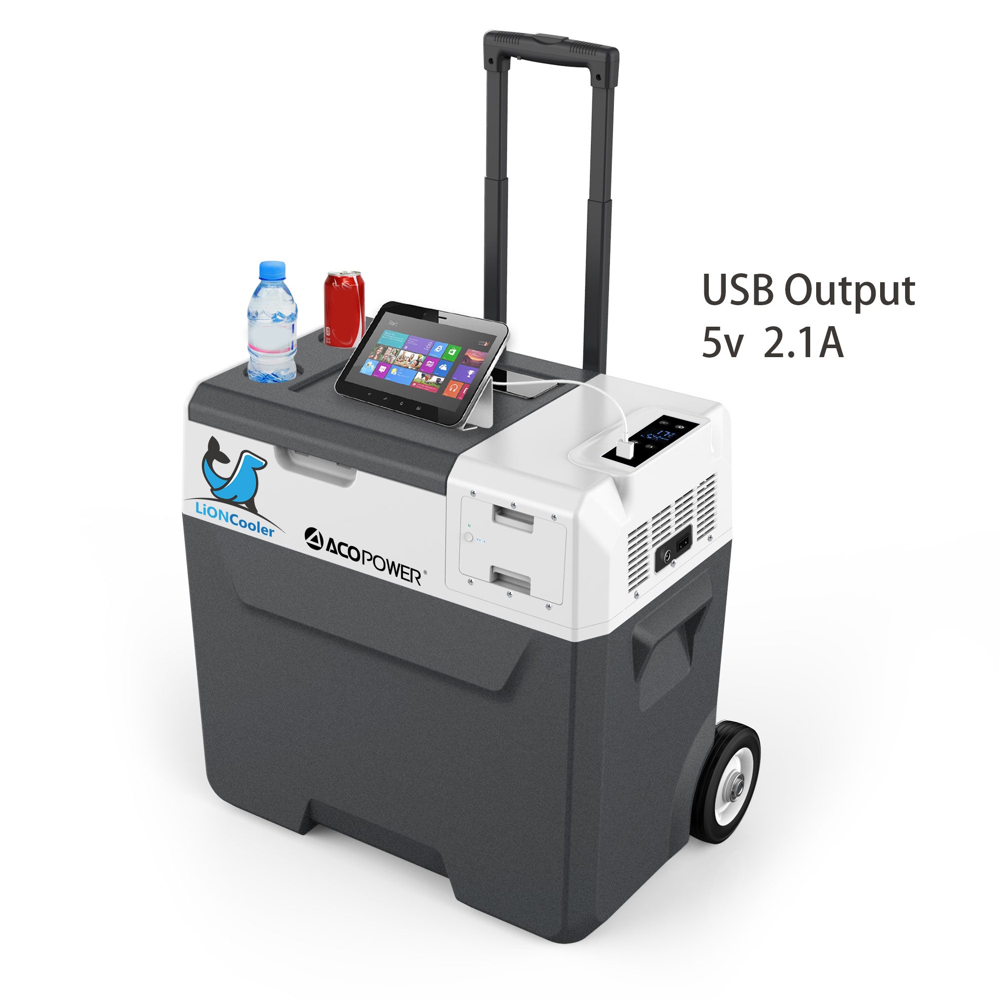 Acopower LionCooler X40A 42-Quart Portable Solar-Powered Refrigerator Freezer