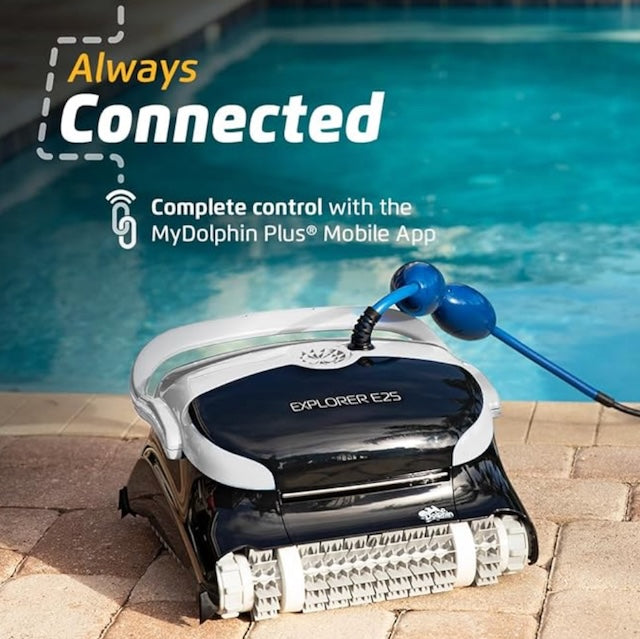 Dolphin E25 Wi-Fi Robotic Pool Vacuum - Effortless Pool Cleaning