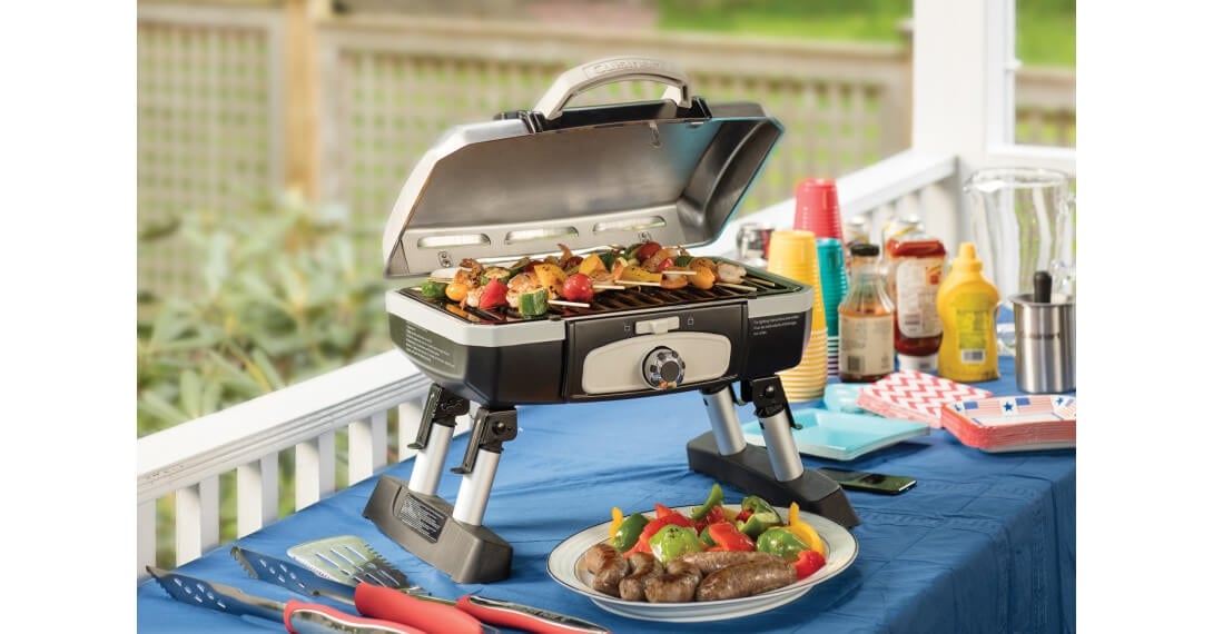 Cuisinart Compact Stainless Steel Tabletop Gas Grill for Ultimate Grilling Delights