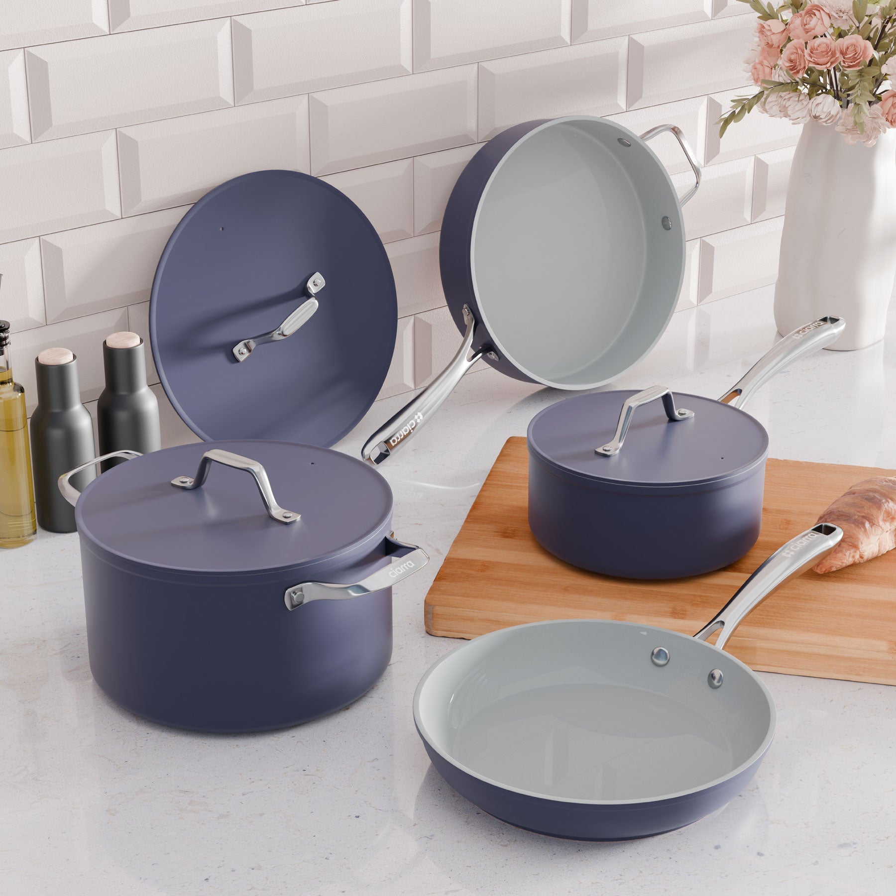 Ciarra Beyond Midnight Dream 4-Piece Cookware Set - Your Culinary Dream Come True