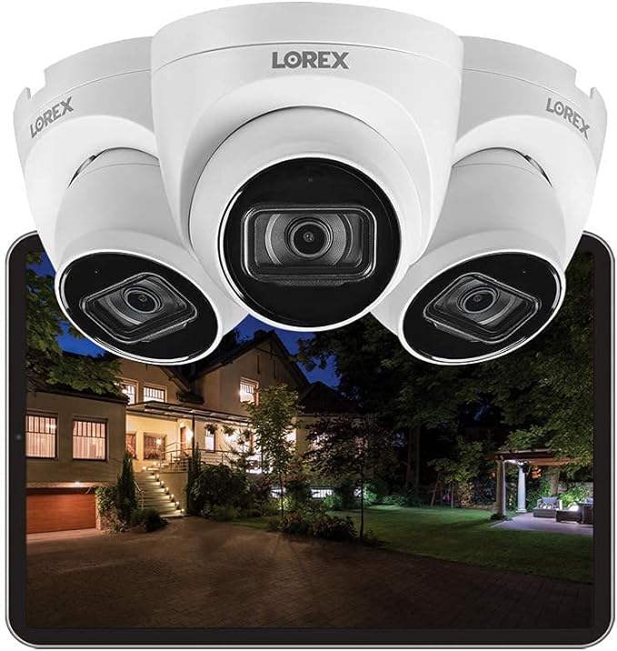 Lorex E841CD-E 4K Ultra HD Add-on IP Dome Security Camera with Advanced Features